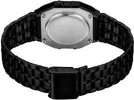 Acnos Brand 2 Combo Digital Black Vintage Square Dial Unisex Water Resist Watch for Men Women Pack Of 2 (WR70)-thumb2