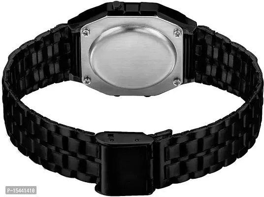 Acnos Brand 2 Combo Digital Black Vintage Square Dial Unisex Water Resist Watch for Men Women Pack Of 2 (WR70)-thumb3