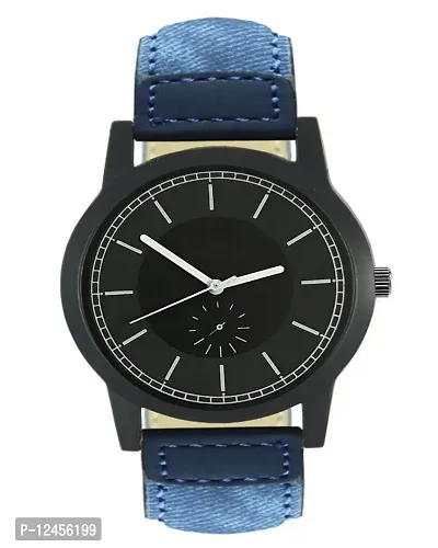 Elegant Leather Analog Watches For Men-thumb0