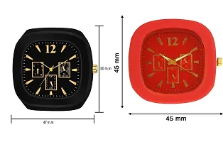 Stylish Multicoloured Silicone Analog Watches For Men Pack Of 2-thumb2