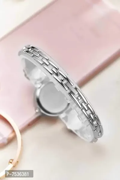 Acnos Brand - A Watch Flower Shape Blue Stone White Analogueue Women's Watch-thumb3