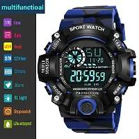 Acnos Brand - A Digital Watch Shockproof Multi-Functional Automatic Blue Color Army Strap Waterproof Digital Sports Watch for Men's Kids Watch for Boys Watch for Men Pack of 1-thumb2