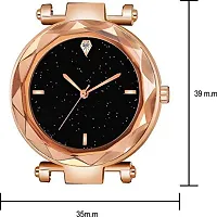 Acnos 4 Point Blue and Rose-Gold Color with Trending Magnetic Analogue Metal Strap Watches for Girl's and Women's Pack of - 2(P-170-180)-thumb4