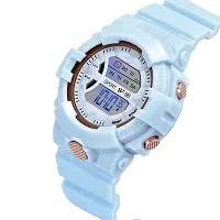 Acnos Brand - A Digital Watch Shockproof Multi-Functional Automatic Light Juicy Blue Dial Strap Waterproof Digital Sports Watch for Men's Kids Watch for Boys - Watch for Men Pack of 2-thumb2