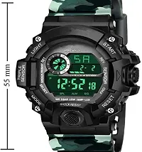 Acnos Brand - A Digital Watch Shockproof Multi-Functional Automatic Army Green Color Army Strap Waterproof Digital Sports Watch for Men's Kids Watch for Boys Watch for Men Pack of-1-thumb2