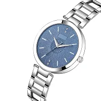 Acnos Blue Dial Silver Chain Belt MT Analogue Watch for Girl's and Women's Pack of - 1 (MT-205)-thumb1