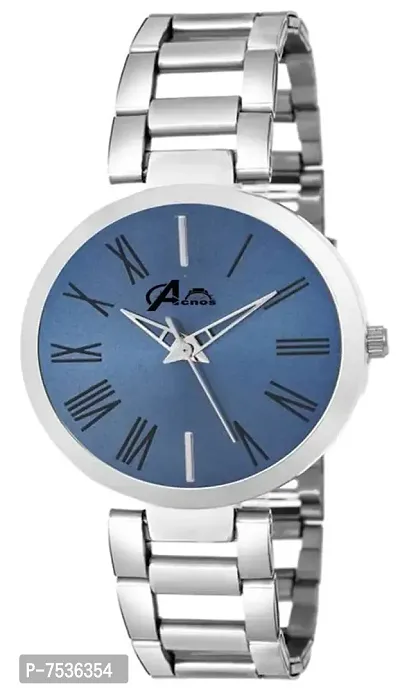 Acnos Blue Dial Analogue Watch for Women Pack of - 1(T-Blue)