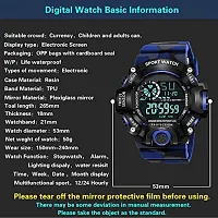 Acnos Digital Dial Shockproof Multi-Functional Automatic Blue Color Army Strap Waterproof Digital Sport Watch for Mens Kids Watch for Boys - Watches for Men Pack of 2-thumb4