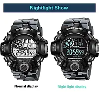 Acnos Digital Dial Shockproof Multi-Functional Automatic White Color Army Strap Waterproof Digital Sport Watch for Mens Kids Watch for Boys - Watches for Men Pack of 2-thumb2