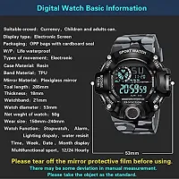 Acnos Digital Dial Shockproof Multi-Functional Automatic White Color Army Strap Waterproof Digital Sport Watch for Mens Kids Watch for Boys - Watches for Men Pack of 2-thumb4