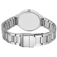 Acnos Brand - A Branded Watch 4 Dial Blue Stainless Steel Silver Band Wathces with Heart Diamond Silver braclet and Watch for Women Watch for Girls-thumb4