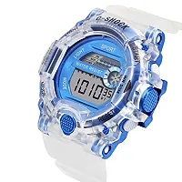 Acnos Brand - A Digital Alram Time Day Second Shockproof Multi-Functional Automatic White Blue Waterproof Digital Sports Watch for Men's Kids Watch for Boys Watch for Men Pack of 2-thumb3