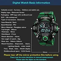 Acnos Brand - A Digital Watch with Square LED Shockproof Multi-Functional Automatic Green Color Army Strap Waterproof Digital Sports Watch for Men's Kids Watch for Boys Watch for Men Pack of 2-thumb4