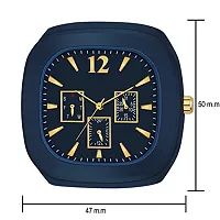 Acnos Brand - Square Blue DIAL Analog Silicon Strap ADDI Stylish Designer Analog Watch for Boys with bracelete Pack of 2-thumb3