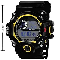 Acnos Brand - A Digital Watch with Square LED Shockproof Multi-Functional Automatic Yellow Boader Black Waterproof Digital Sports Watch for Men's Kids Watch for Boys - Watch for Men Pack of 2-thumb4