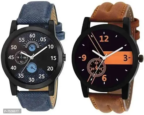 ACNOS Combo Analog Watch for Men Set of - 2