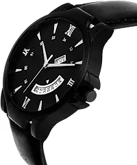 Acnos Day and Date Working Black Analog Watch for Men Pack of - 2-thumb1