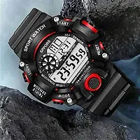 Acnos Brand - A Digital Watch with Square LED Shockproof Multi-Functional Automatic Red Color Ring Waterproof Digital Sports Watch for Men's Kids Watch for Boys Watch for Men Pack of 2-thumb3