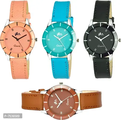 Acnos Analogue Multicolour Dial Women's Watch - Pack of 4-thumb2