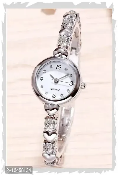 Stylish Stainless Steel Analog Watches For Women-thumb0