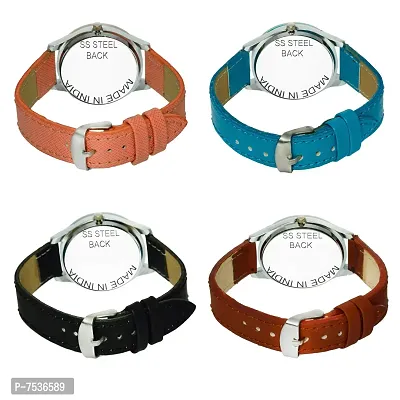 Acnos Analogue Multicolour Dial Women's Watch - Pack of 4-thumb4