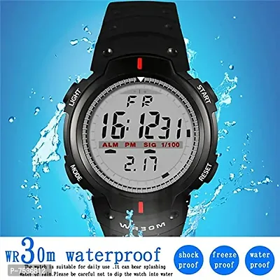 Acnos Brand - A teymex Digital Watch Shockproof Multi-Functional Automatic Black Strap Waterproof Digital Sports Watch for Men's Kids Watch for Boys - Watch for Men Pack of 1-thumb5