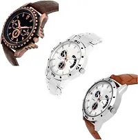 Acnos Special Super Quality Analog Watches Combo Look Like Handsome for Boys and Mens Pack of - 3(437-MIN-BRW)-thumb1