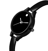 Acnos Black Plated Strap and case and Black dial Analog Watch for Girls and Women Pack of - 1-thumb1