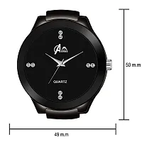 Acnos Dress Analogue Men's Watch(Black Dial Black Colored Strap)-thumb2