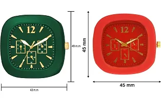 Stylish Multicoloured Silicone Analog Watches For Men Pack Of 2-thumb2