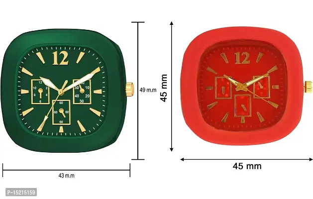 Stylish Multicoloured Silicone Analog Watches For Men Pack Of 2-thumb3