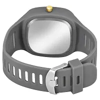 Stylish Grey Silicone Analog Watches For Men Pack Of 2-thumb3