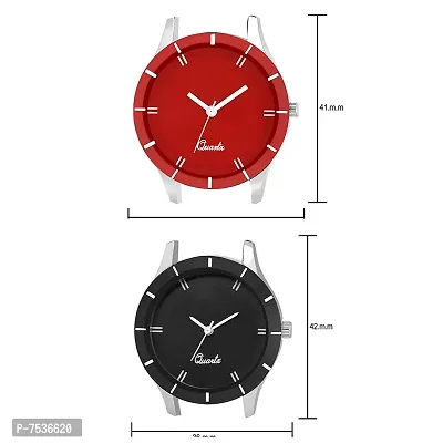 Acnos Blue Black and Red Color Good Looking Analog Watch Combo for Women Pack of-3(605-blk-rd-blu)-thumb4