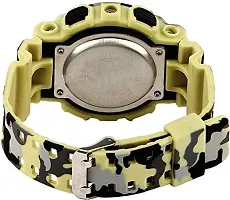 Acnos Brand - A Digital Watch Shockproof Multi-Functional Automatic Yellow Army Strap Waterproof Digital Sport's Watch for Men's Kids Watch for Boys - Watch for Men Pack of 1-thumb3