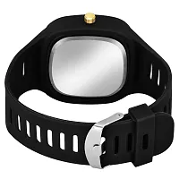 Stylish Black Silicone Analog Watches For Men Pack Of 2-thumb3