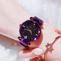 Acnos 5 Colors Magnet Purple Strap Analogue Women's and Girls Watch Sweet Heart 5 Colors Bracelet Combo for Girl's  Women's Watch Pack of 2-thumb3