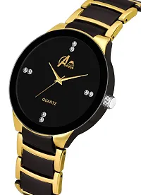 Acnos Dress Analogue Men's Watch(Black Dial Womens Standard Colored Strap)-thumb1