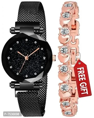 Stylish Black Watches For Women