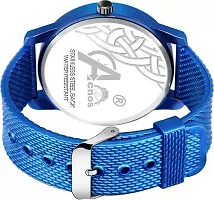 Stylish Blue PU Analog Watches For Men-thumb2