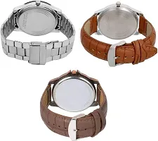 Acnos Special Super Quality Analog Watches Combo Look Like Handsome for Boys and Mens Pack of - 3(437-MIN-BRW)-thumb2