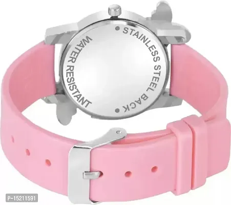 Stylish Pink Silicone Analog Watches For Women-thumb4