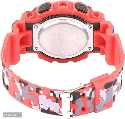 Acnos Brand - A Digital Watch Shockproof Multi-Functional Automatic Army Red Color Army Strap Waterproof Digital Sports Watch for Men's Kids Watch for Boys Watch for Men Pack of-1-thumb5