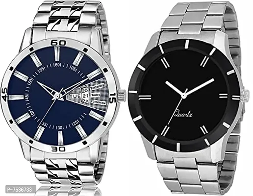 Acnos Black and Blue Dial Analogue Watches for Men Pack of 2(439-442)-thumb4