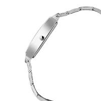 Acnos Brand - White Square Dial Silver Chain Belt Analogue Watch for Girl's and Women's Pack of - 1-thumb3