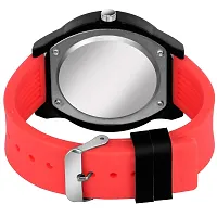 Acnos Black Dial Red Rubber Belt and Black Case Analogue MT Watch for Men's and Boy's Pack of - 1 (MT-107)-thumb3