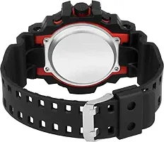 Acnos Brand - A Digital Watch with Square LED Shockproof Multi-Functional Automatic Red Color Ring Waterproof Digital Sports Watch for Men's Kids Watch for Boys Watch for Men Pack of 2-thumb4