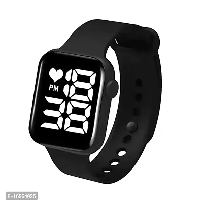 Acnos Black Digital Watch - For Boys  Girls Digital Watch - For Boys  Girls Watch Mens For kids Women Men Couple Electronic Digital Sports Watch-thumb2