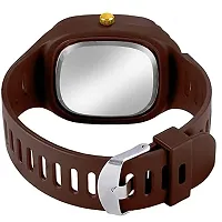 Stylish Brown Silicone Analog Watches For Men Pack Of 2-thumb3