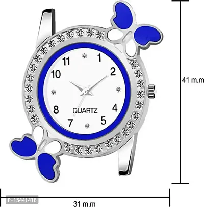 Acnos Blue Strap White Diamond Dial Analog Watch For Girls Best Design Butterfly Combo 2 Pack Of 2-thumb4