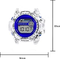 Acnos Brand - A Digital Alram Time Day Second Shockproof Multi-Functional Automatic White-Blue Waterproof Digital Sports Watch for Men's Kids Watch for Boys - Watch for Men Pack of 1-thumb2